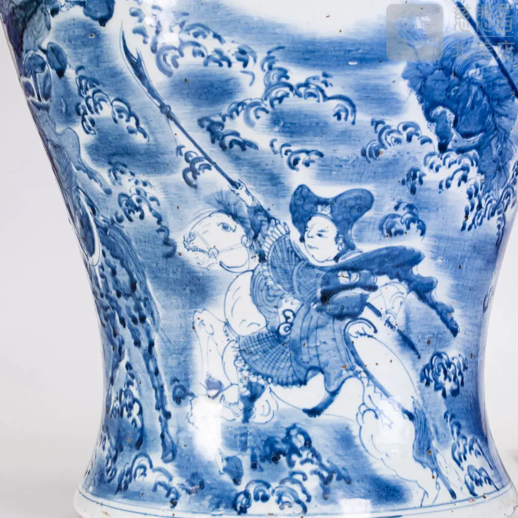 Mid-Early Ming Dynasty Blue and White General Jar —— Grandmaster JinBodhi's Collection