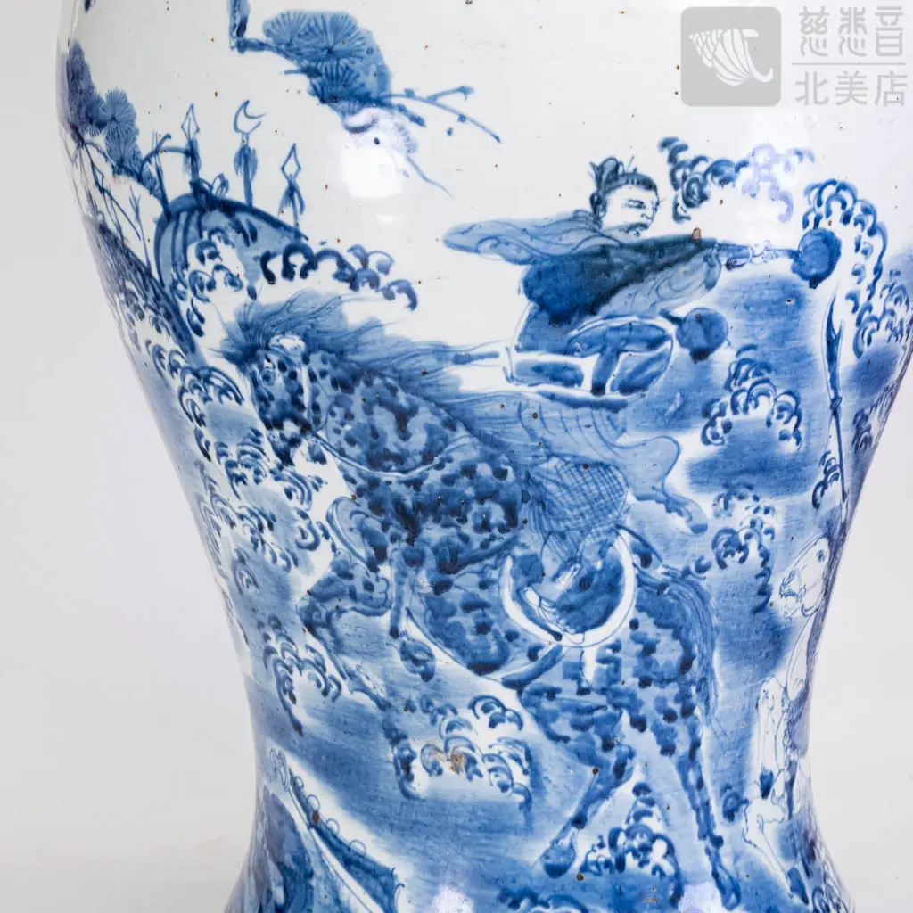 Mid-Early Ming Dynasty Blue and White General Jar —— Grandmaster JinBodhi's Collection