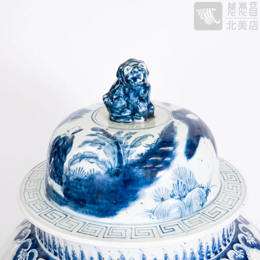 Mid-Early Ming Dynasty Blue and White General Jar —— Grandmaster JinBodhi's Collection
