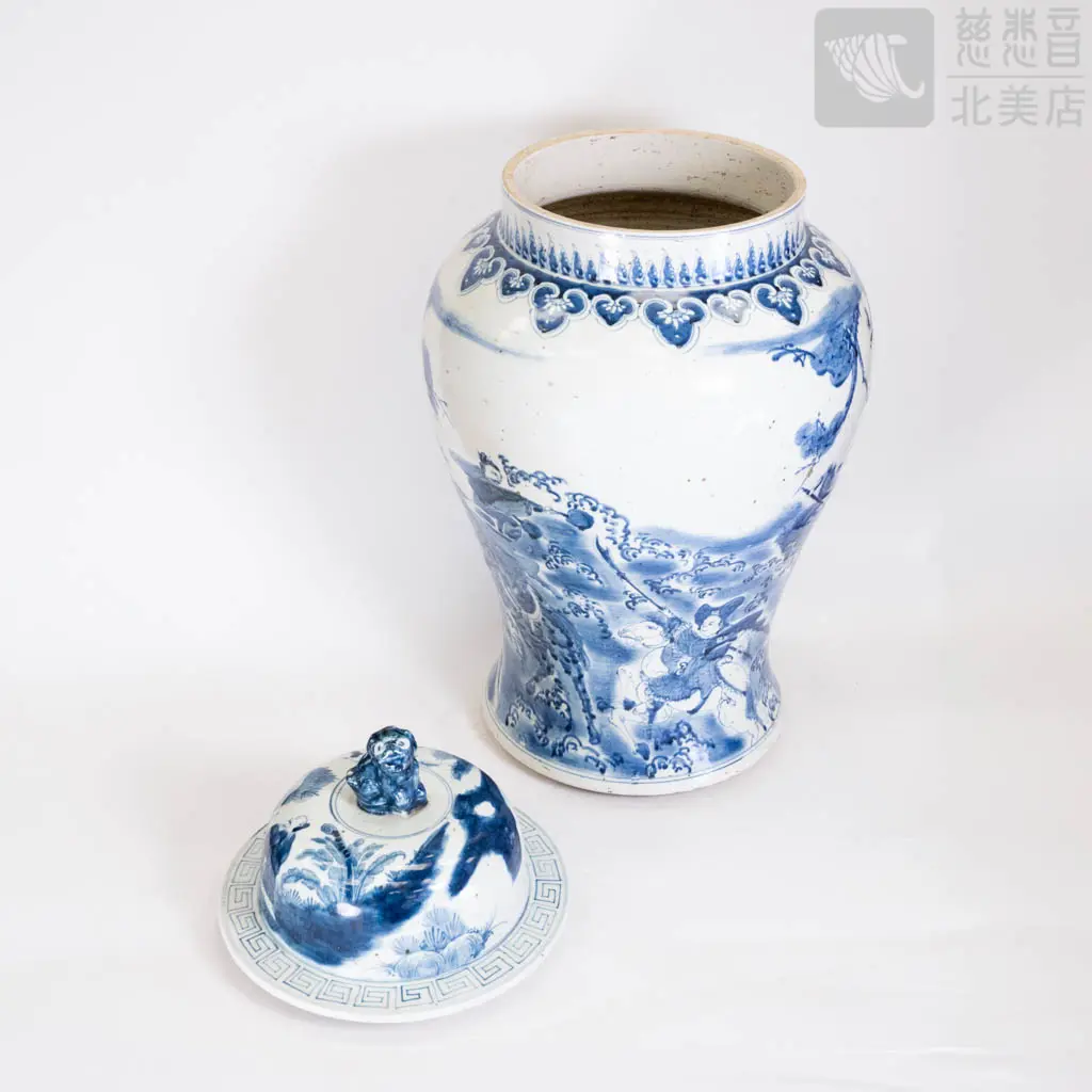 Mid-Early Ming Dynasty Blue and White General Jar —— Grandmaster JinBodhi's Collection