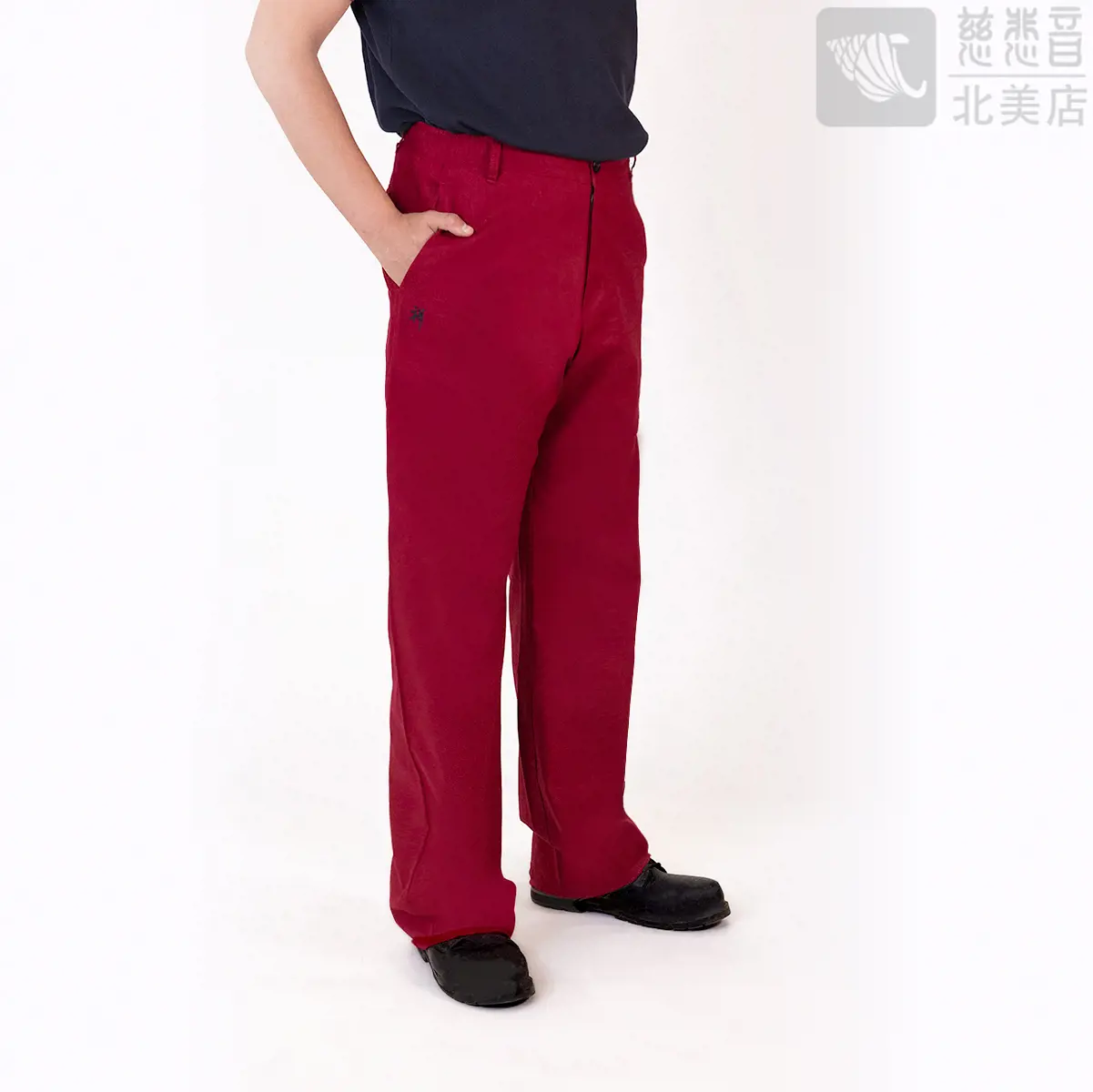 Meditation Pants - Cotton Linen (Maroon)