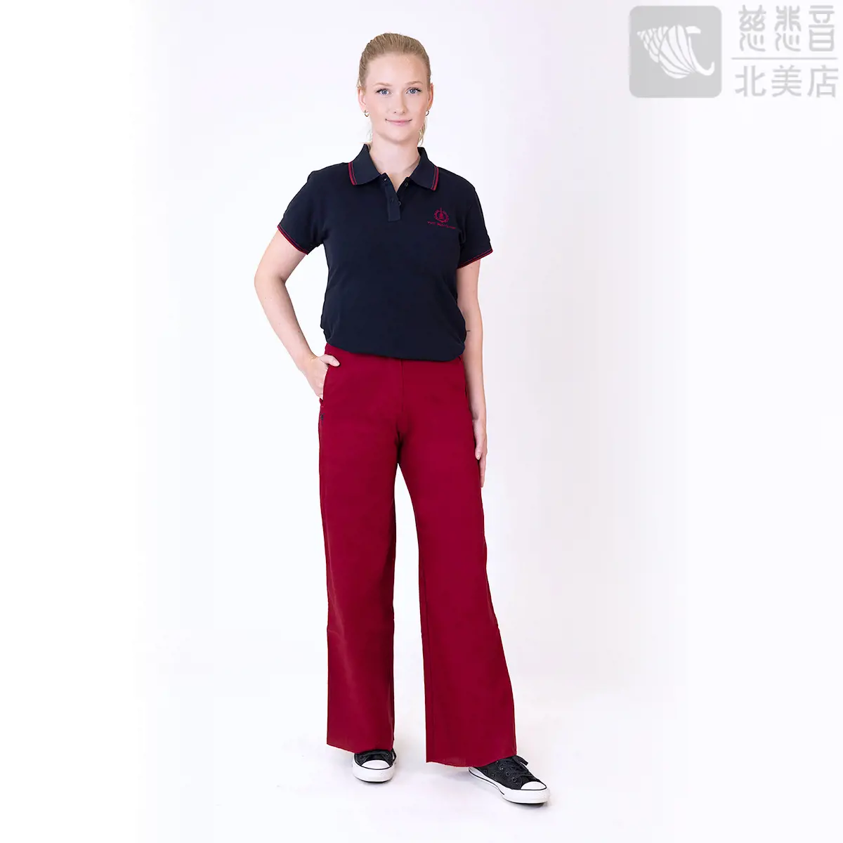 Meditation Pants - Cotton Linen (Maroon)
