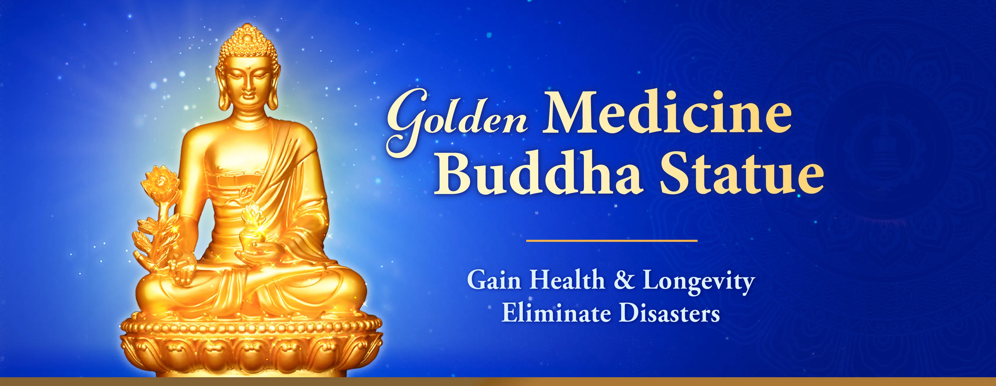 Golden Medicine Buddha Statue