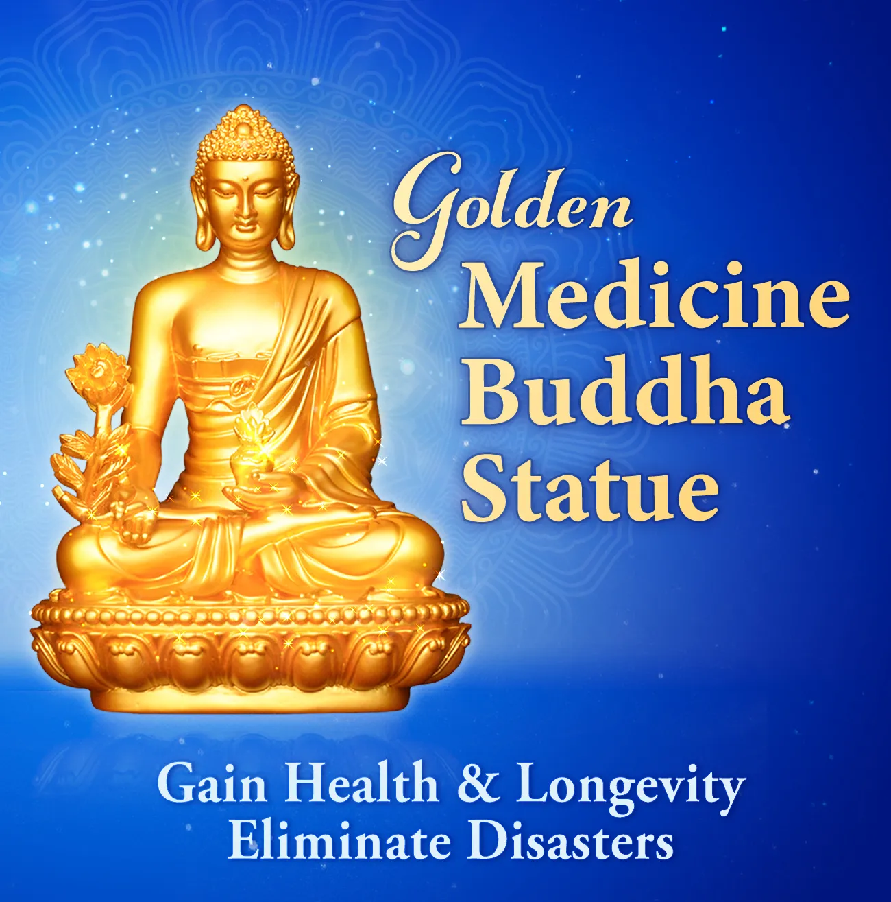 Golden Medicine Buddha Statue