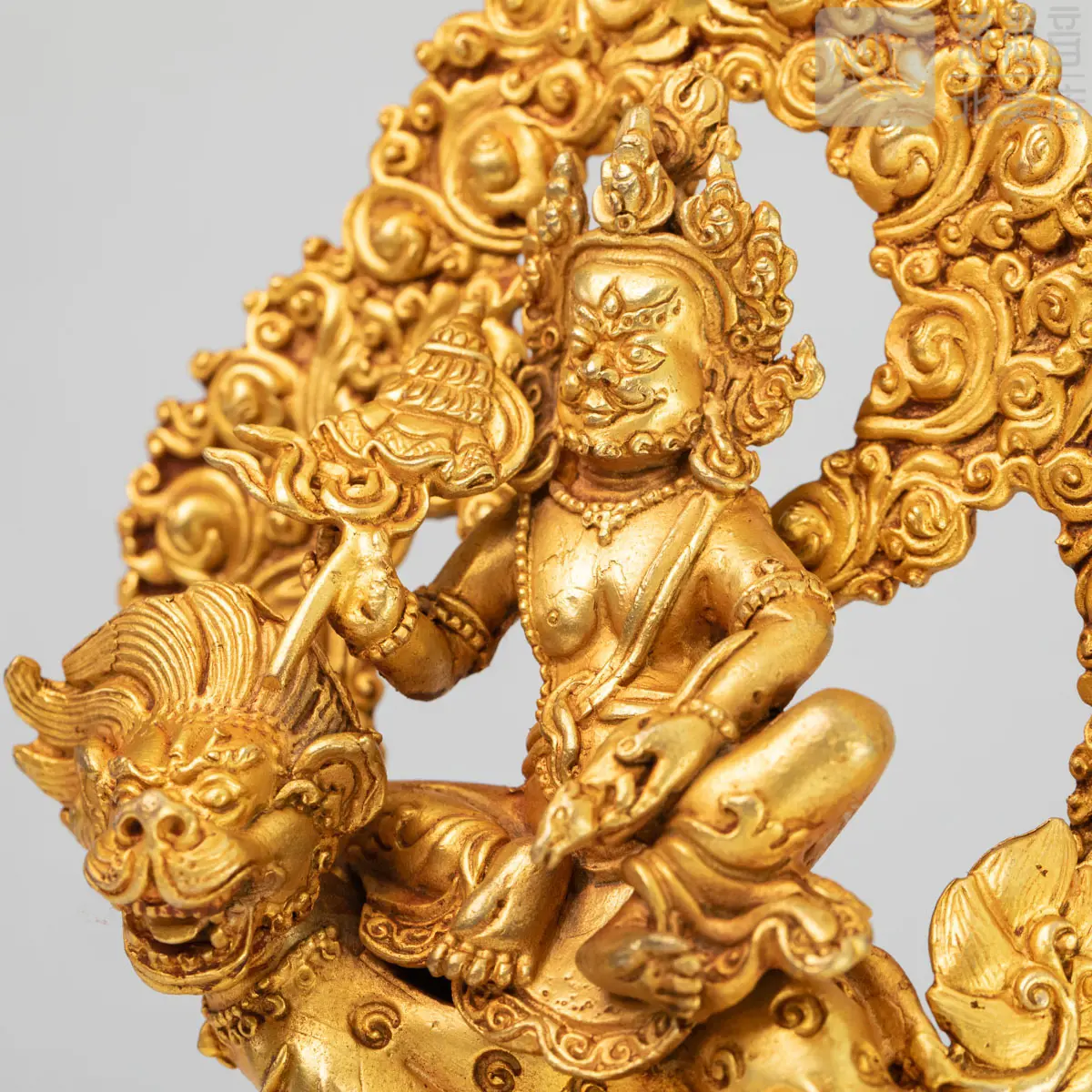 銅鍍金黃財神像- 菩提禪修學院