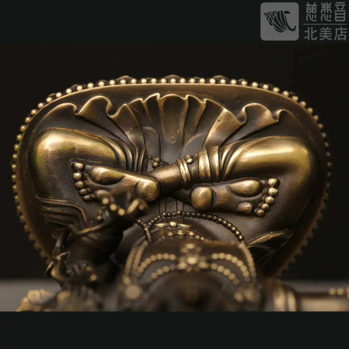 "Great Wisdom" Manjushri Statue - Antique Finishing (11cm)