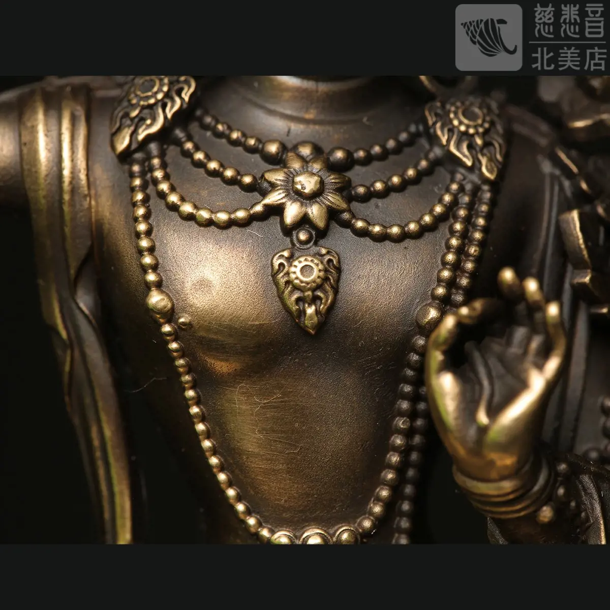 "Great Wisdom" Manjushri Statue - Antique Finishing (11cm)
