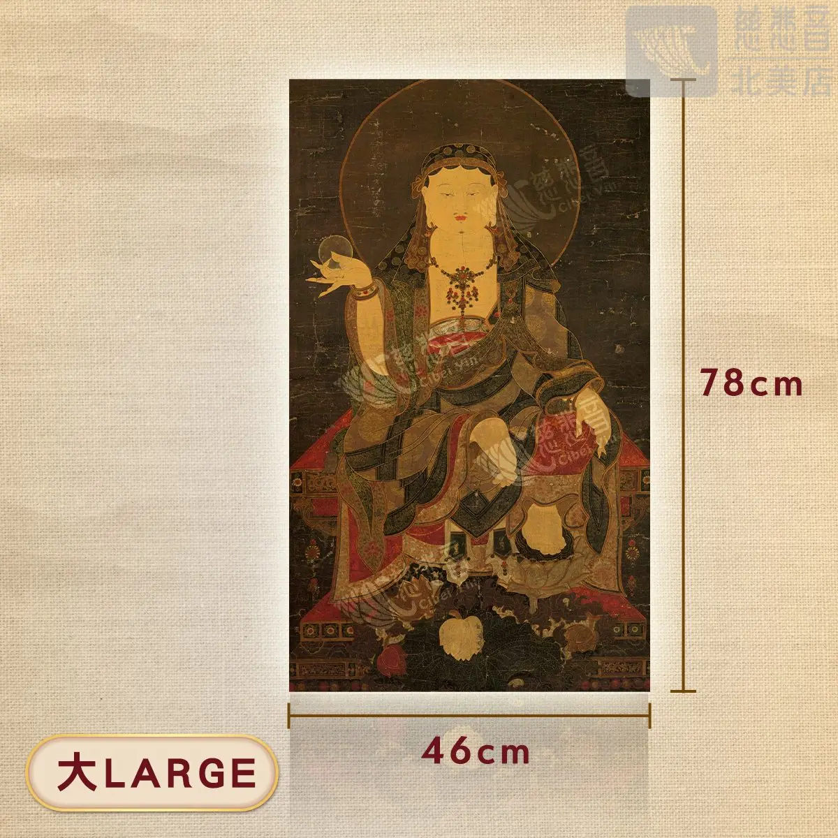 Earth Store Bodhisattva Thangka (L)